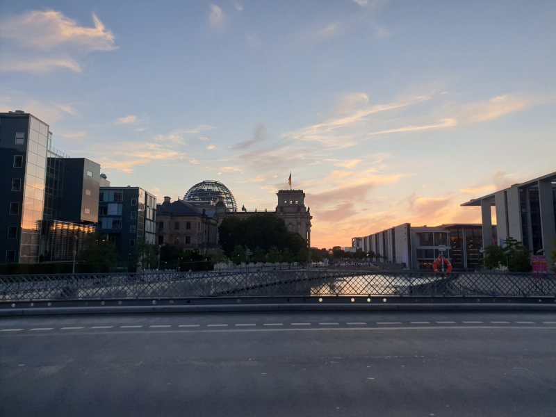 Berlin Reichstag at sunset